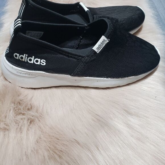 Adidas Women's Cloudfoam Lite Racer Slip-On Shoes - Picture 2 of 5